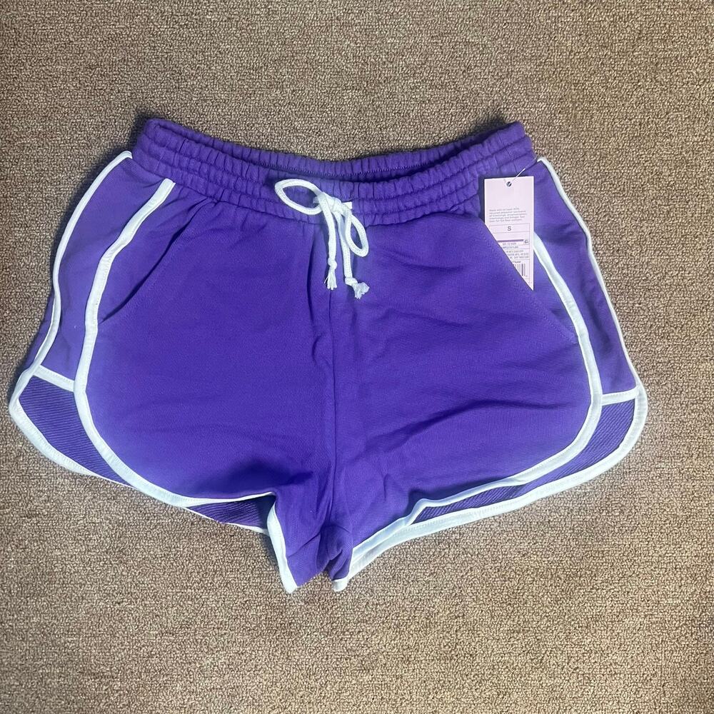 NWT Wild Fable Purple Dolphin Track Shorts Size S